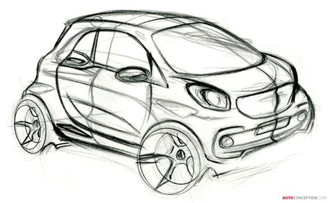 Smart Car Sketch at PaintingValley.com | Explore collection of Smart Car Sketch