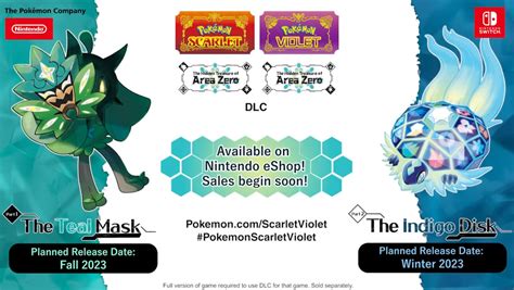 Pokemon Scarlet and Violet Hidden Treasure of Area Zero DLC Announced