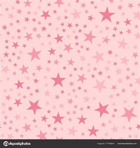 Pink stars seamless pattern on light pink background Captivating endless random scattered pink ...