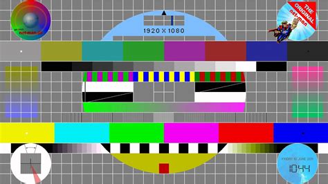 Test pattern & monitor calibration chart - YouTube