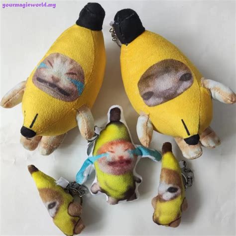 10cm Banana Cat Plush Toy Banana Cat Crying Meme Banana Cat Keychain Cat In Banana Doll Happy ...