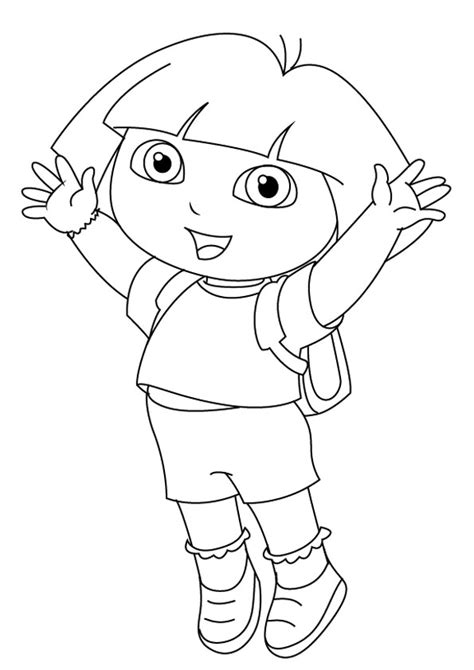 Dora Explorer Girls Coloring Pages