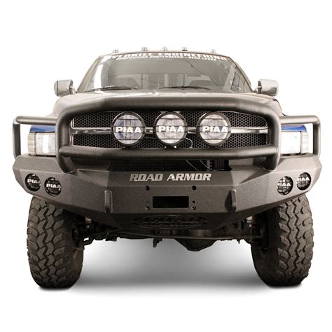 Road Armor® - Dodge Ram 1500 / 2500 / 3500 1995 Stealth Series Full Width Front Winch HD Bumper ...