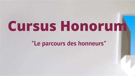 Cursus Honorum by luke Champaud