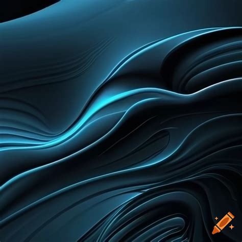 3d abstract dark wallpaper like windows 11 on Craiyon