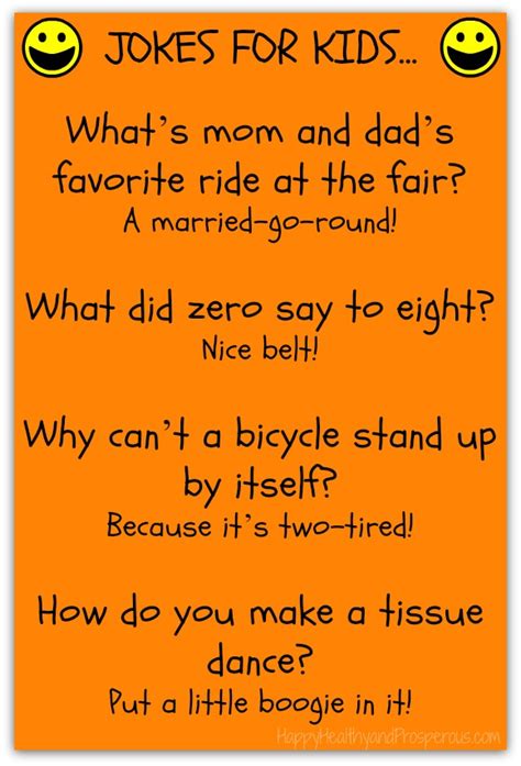 Funny Friday: Jokes for Kids - Happy, Healthy & Prosperous