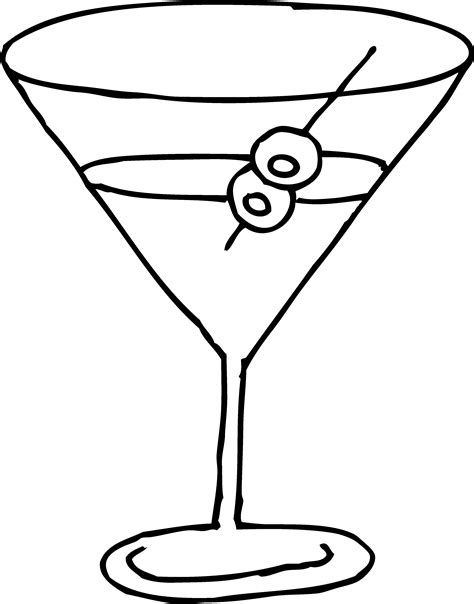 Free Cocktail Clipart Black And White, Download Free Cocktail Clipart Black And White png images ...