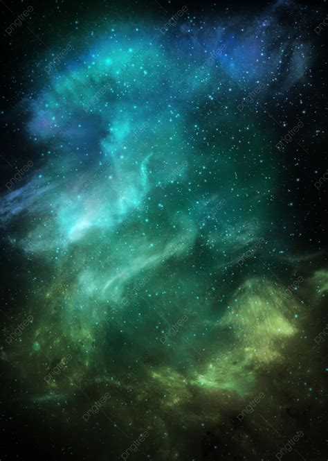 Blue And Green Galaxy Background