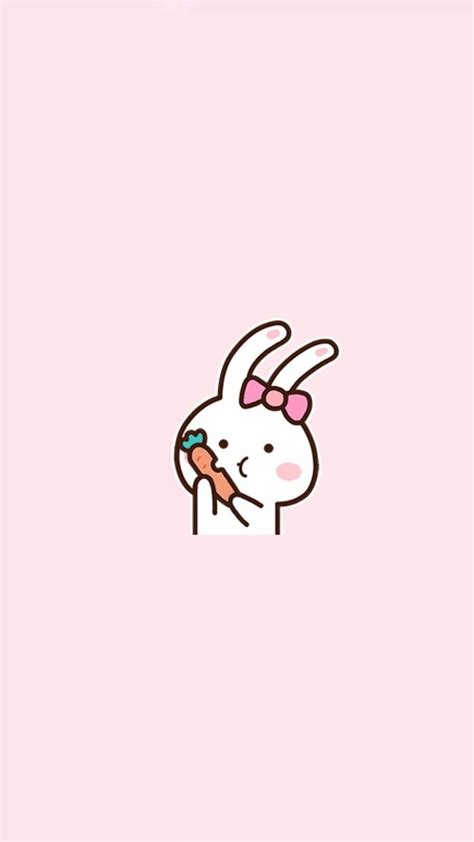 Pink Bunny Kawaii Rabbit Wallpapers - Wallpaper Cave