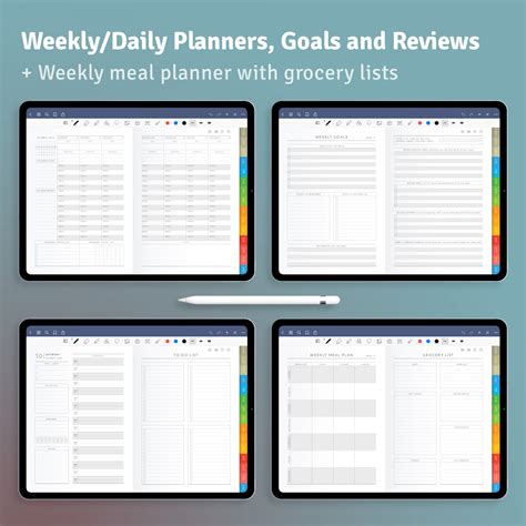 Download Daily Digital Planner PDF for GoodNotes, iPad