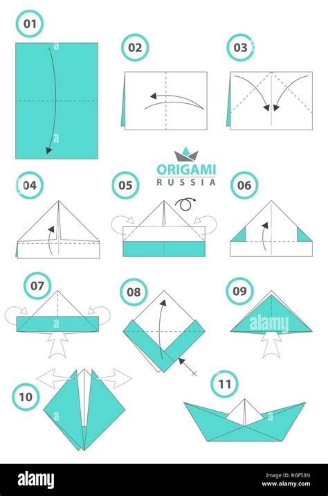 Origami ship. DIY paper origami Stock Vector Image & Art - Alamy