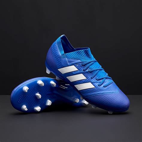 adidas Kids Nemeziz 18.1 FG - Youths Soccer Cleats - Firm Ground - Blue