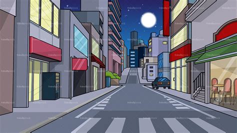 Cartoon City Night Wallpapers - Top Free Cartoon City Night Backgrounds - WallpaperAccess