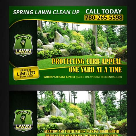 Design a captivating Spring Lawn Clean up postcard flyer. | Postcard, flyer or print contest