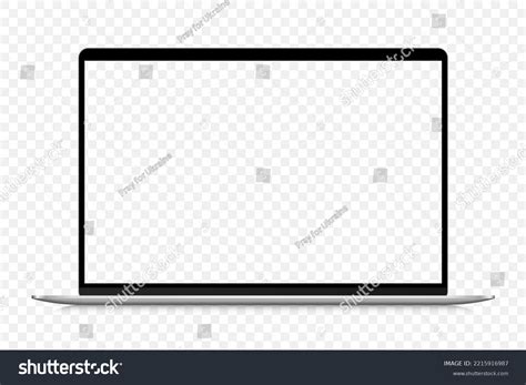 Laptop Mockup Isolated On White Background Stock Vector (Royalty Free) 2215916987 | Shutterstock