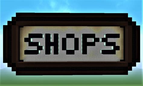 TM Shop Lobby Sign Minecraft Map