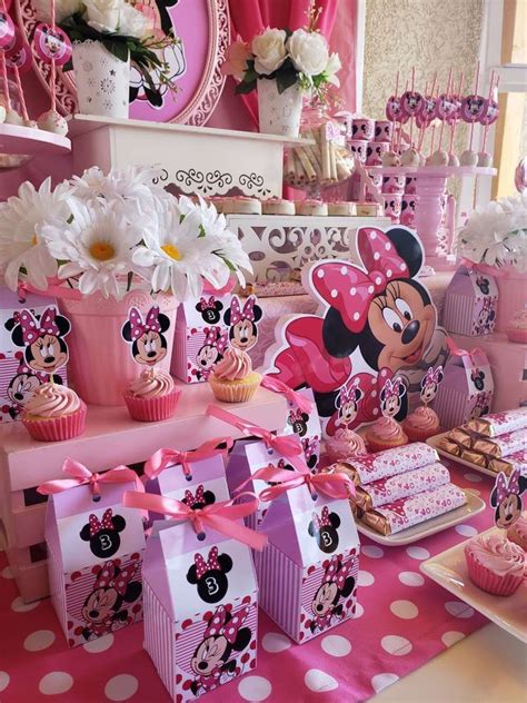 Minie mouse Birthday Party Ideas | Photo 7 of 18 | Catch My Party Minnie Mouse Birthday Party ...