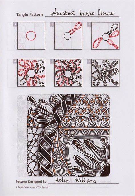 How To Draw Zentangle Patterns Step By Step at Drawing Tutorials