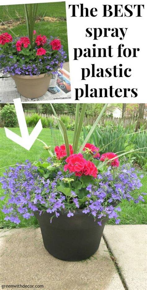 The best spray paint for plastic planters - Green With Decor