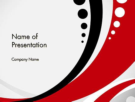 Red Black Wave Pattern Presentation Template for PowerPoint and Keynote | PPT Star