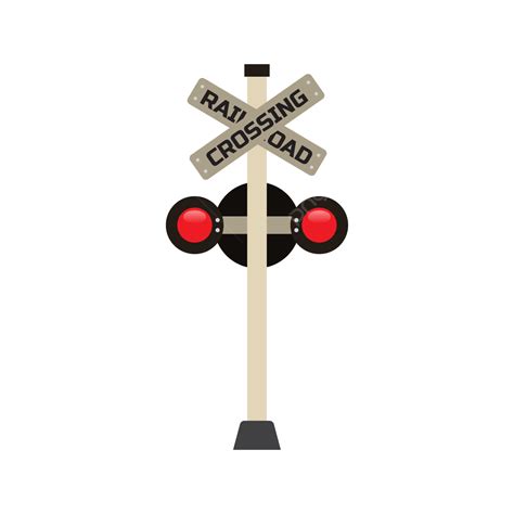 Railroad Crossing Cross Sign, Sign, Train Sign, Train Stop PNG and Vector with Transparent ...