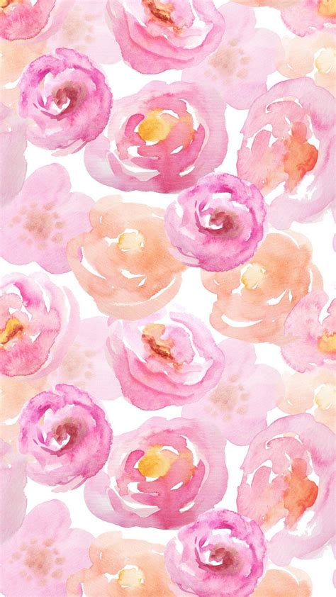 Pink Watercolor Flowers Wallpapers - Top Free Pink Watercolor Flowers Backgrounds - WallpaperAccess