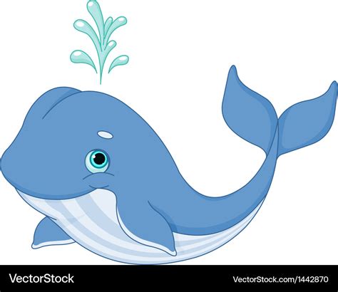 Whale cartoon Royalty Free Vector Image - VectorStock