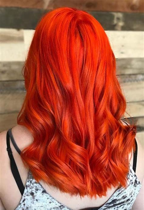 Reddish Orange Hair Color