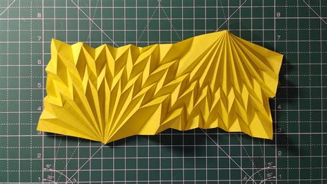 Paper Folding Pattern 'The Waveform' Easy Steps - YouTube