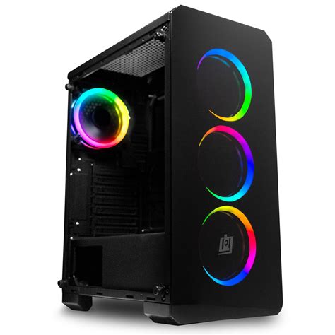 Computers & Accessories Mid-Tower ATX/M-ATX/ITX PC Gaming Computer Case,Tempered Glass,for ...