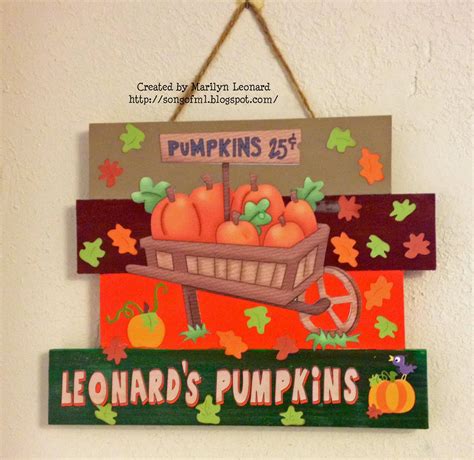 ~ Marilyn's Crafts ~: Pumpkin Patch Home Decor