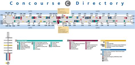 Atlanta airport terminal C map