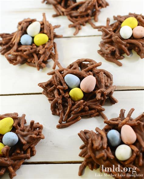 chocolate bird nests chow mein noodles