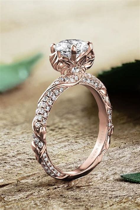 24 Rose Gold Engagement Rings By Famous Jewelers | Oh So Perfect Proposal