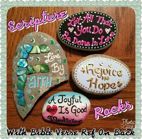 Painted Rock Bible Verses Rock Rocks Painting Bible Crafts Verses Painted Verse - adamshof