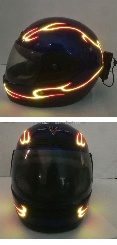 Diy Flexible Motorcycle Helmet Led Light Strip El Tape Helmet Motorbike Safety El 2 Colors ...