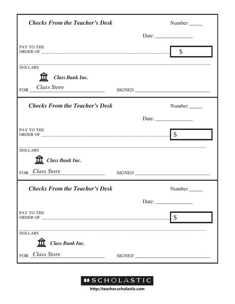 Blank Check Template Printable