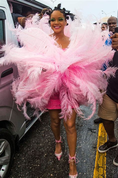 Rihanna in a Costume at Barbados Kadooment Day Parade 08/05/2019 • CelebMafia