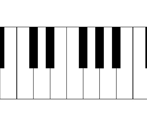 Piano Key Chart Printable