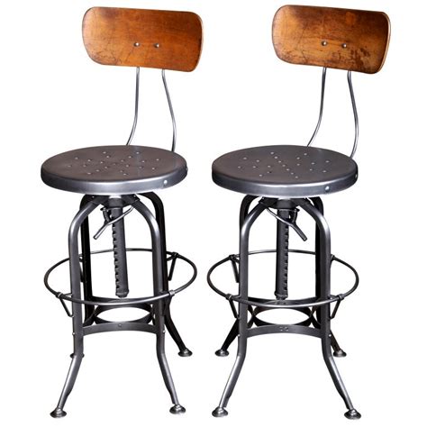 Original, Vintage Industrial, American Made, Toledo Bar Stools at 1stdibs