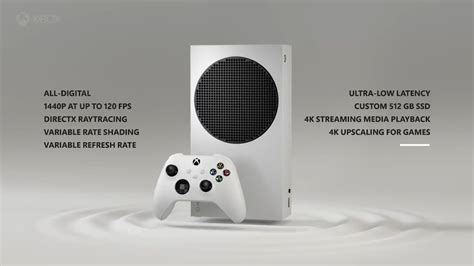 Xbox Series S specs: 1440p gaming, high refresh rate, all-digital