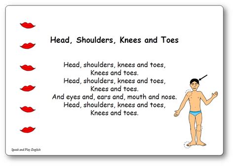 Head, Shoulders, Knees and Toes – Nursery Rhyme Song with Lyrics in French and in English