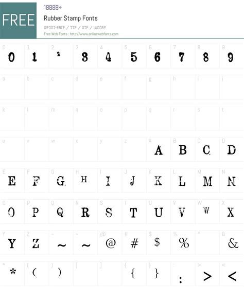 Rubber Stamp 1.00 March 18, 2013, initial release Fonts Free Download - OnlineWebFonts.COM