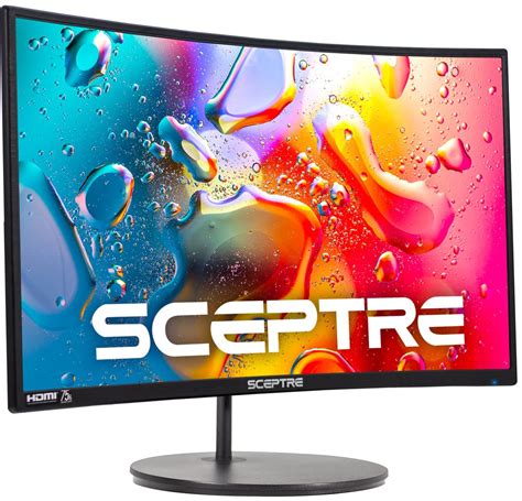 Buy Sceptre Curved 27" FHD 1080p 75Hz LED Monitor HDMI VGA Build-In Speakers, EDGE-LESS Metal ...