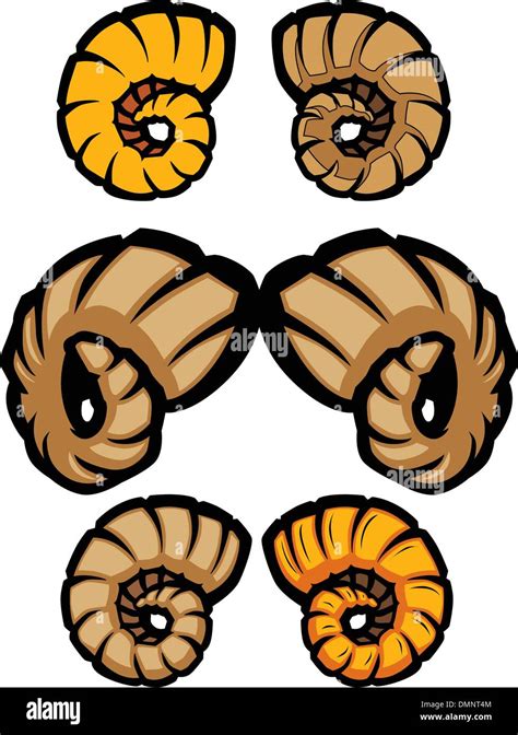 Collection of Ram Horns Vector Illustrations Stock Vector Image & Art - Alamy