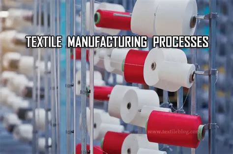 Textile Manufacturing Processes for Students and Professionals