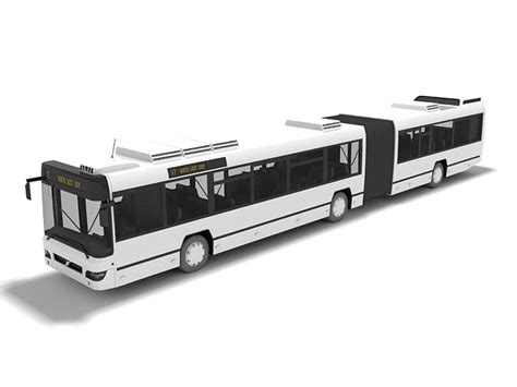 Articulated bus 3D model Download for Free