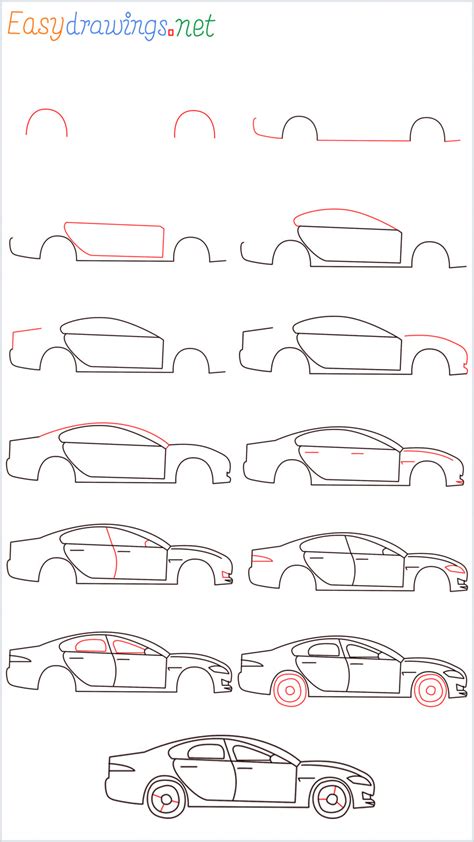 Car drawing for beginners - alevseraX