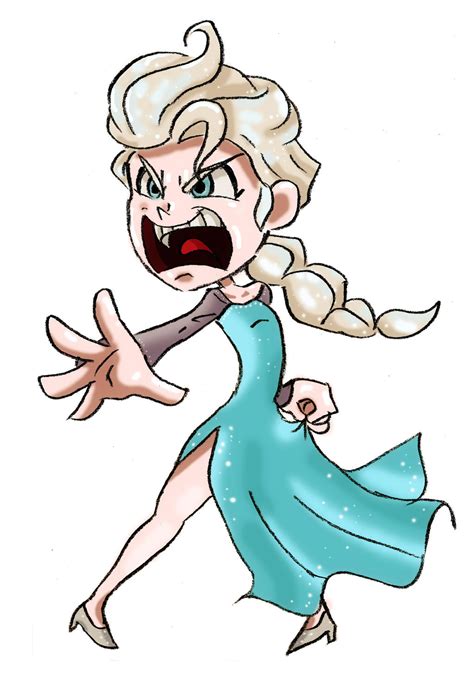 Angry Elsa - Frozen by elchicodecuernos on DeviantArt