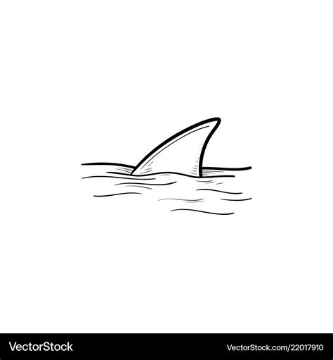 Shark Fin Cartoon Outline Drawing Images Pictures | The Best Porn Website